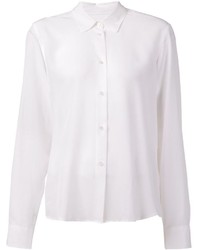 Женская белая шелковая классическая рубашка от Lareida