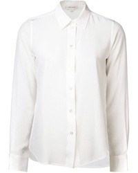 Женская белая шелковая классическая рубашка от Marc Jacobs