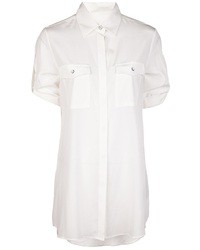 Женская белая шелковая классическая рубашка от Rag and Bone