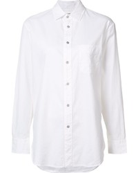 Женская белая шелковая классическая рубашка от Rag & Bone