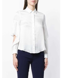 Женская белая шелковая классическая рубашка от L'Autre Chose