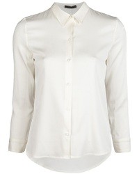 Женская белая шелковая классическая рубашка от The Row