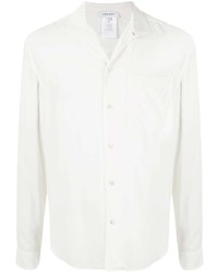 Мужская белая шелковая рубашка с длинным рукавом от Venroy