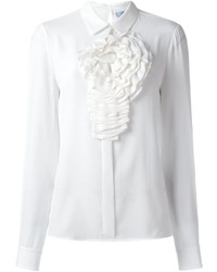 Женская белая шелковая рубашка от Blumarine