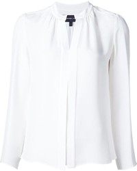Женская белая шелковая рубашка от Derek Lam
