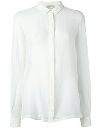 Женская белая шелковая рубашка от Forte Forte