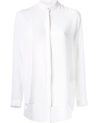 Женская белая шелковая рубашка от Ginger & Smart