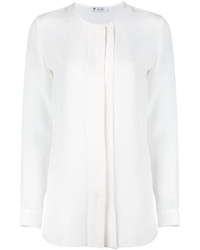 Женская белая шелковая рубашка от Loro Piana