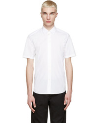 Мужская белая шелковая рубашка от Marc Jacobs