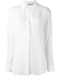 Женская белая шелковая рубашка от Vince