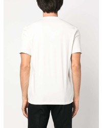 Мужская белая шелковая футболка с круглым вырезом от Dunhill