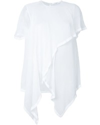 Женская белая шелковая футболка от Givenchy
