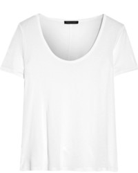 Женская белая шелковая футболка от The Row
