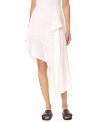 Белая шелковая юбка от Acne Studios