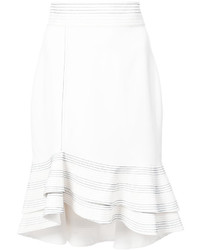 Белая шелковая юбка от Alexis
