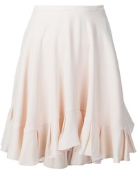 Белая шелковая юбка от Chloé