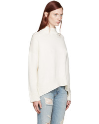 Женская белая шерстяная водолазка от Brock Collection