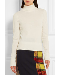 Женская белая шерстяная водолазка от Acne Studios