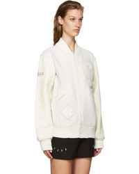 Женская белая шерстяная куртка от Opening Ceremony