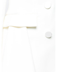 Женская белая шерстяная куртка от Alexander McQueen