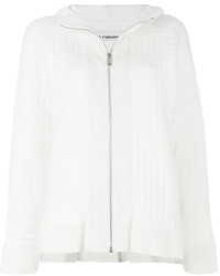 Женская белая шерстяная стеганая куртка от Paco Rabanne