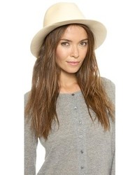 Женская белая шерстяная шляпа от Hat Attack