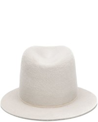 Женская белая шерстяная шляпа