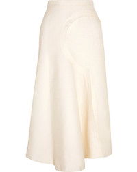 Белая шерстяная юбка