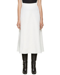 Белая шерстяная юбка от Valentino