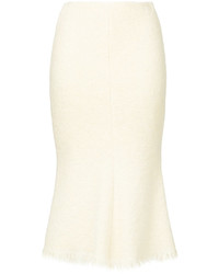 Белая шерстяная юбка от Victoria Beckham