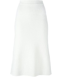 Белая шерстяная юбка от Victoria Beckham