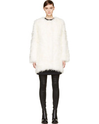 Белая шуба от Helmut Lang