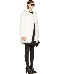 Белая шуба от Helmut Lang