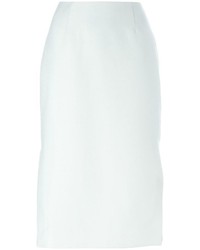 Белая юбка-карандаш с разрезом от C/Meo