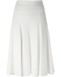 Белая юбка-миди со складками от Alice + Olivia