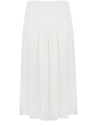 Белая юбка-миди со складками от Cris
