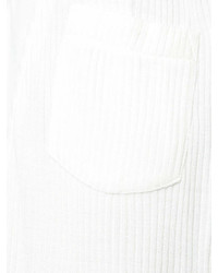 Белая юбка-миди со складками
