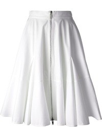 Белая юбка-миди со складками от Givenchy