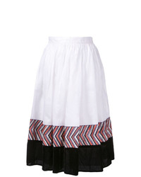 Белая юбка-миди со складками от Jupe By Jackie