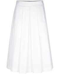 Белая юбка-миди со складками от Paul Smith