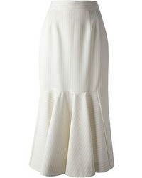 Белая юбка-миди со складками от Stella McCartney