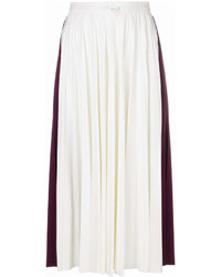 Белая юбка-миди со складками от Valentino
