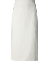 Белая юбка-миди от Akris