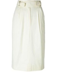 Белая юбка-миди от Celine