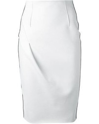 Белая юбка-миди от Emporio Armani