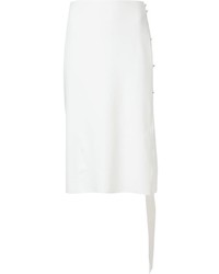Белая юбка-миди от Lanvin