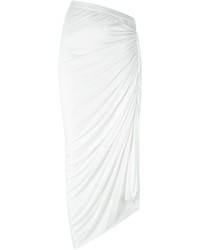 Белая юбка-миди от Rick Owens Lilies