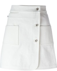 Белая юбка на пуговицах от Courreges