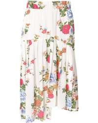 Белая юбка с цветочным принтом от Isabel Marant