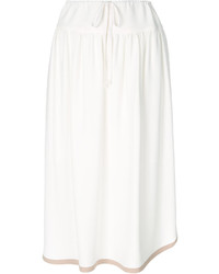 Белая юбка со складками от Agnona